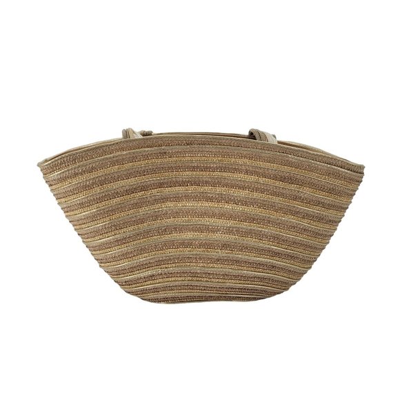 Beach Bucket Bag Tote with Multi Color Rope Handles Used - Picture 3 of 11